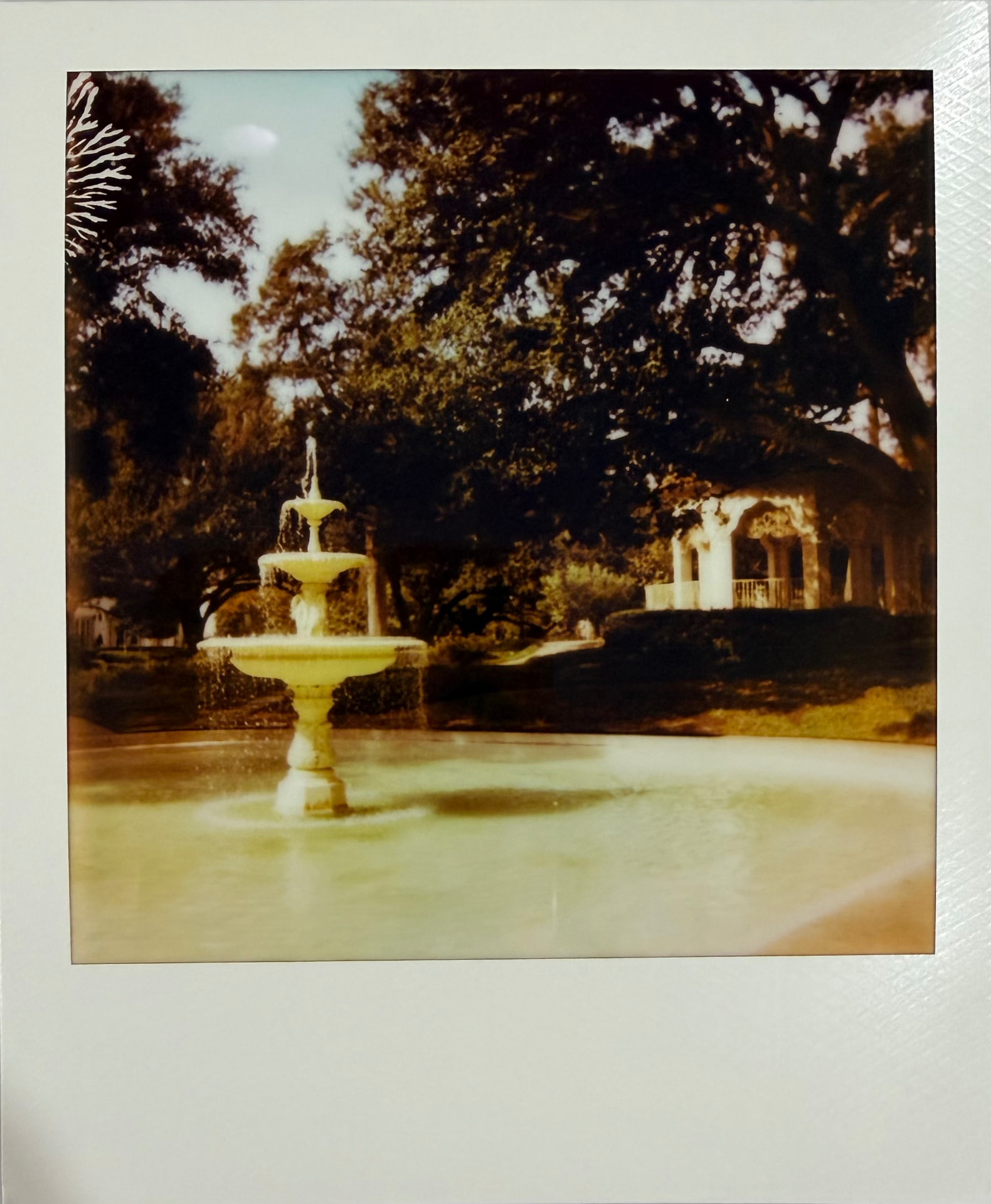 A neighborhood fountain